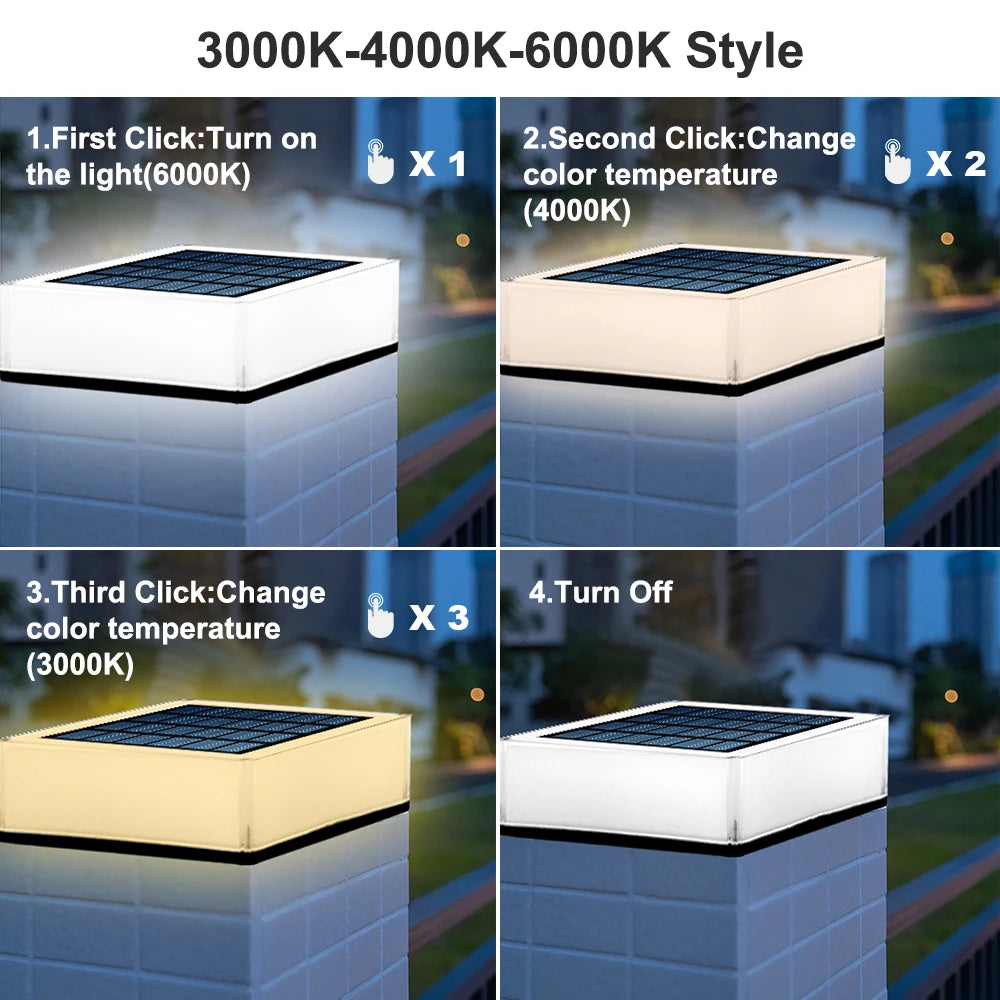 T-SUN 1PC/2PCS Solar Power Light IP65 Solar LED Light Outdoor Garden Decoration Outdoor Solar Stigma Lights Solar Lamp Fairy